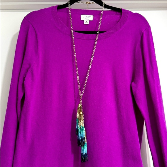 Chicos Beaded Tassel Necklace - Picture 2 of 8